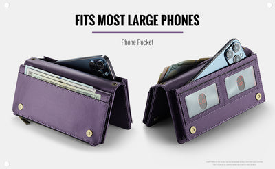 Universal Wallet For Mobile Phone Leather Case Card Multi-functional Phone Case