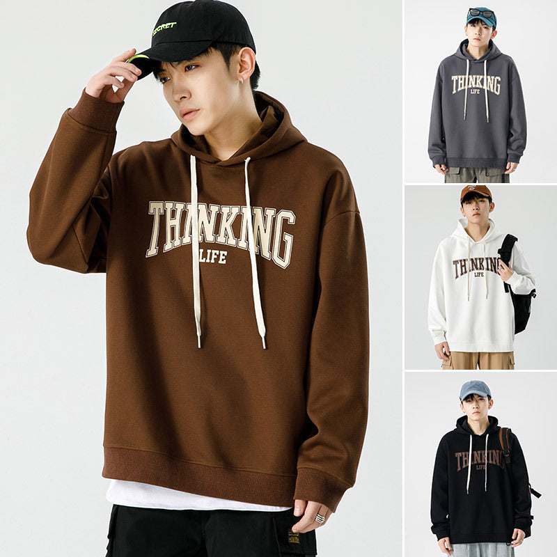 Men's fashion casual loose jacket pullover in multiple colors.