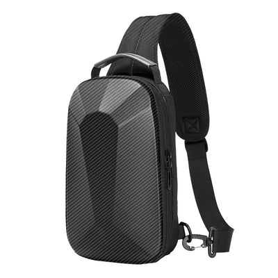 Men's Shoulder Messenger Multi-functional Fashion Leisure Crossbody Hard Shell Chest Bag